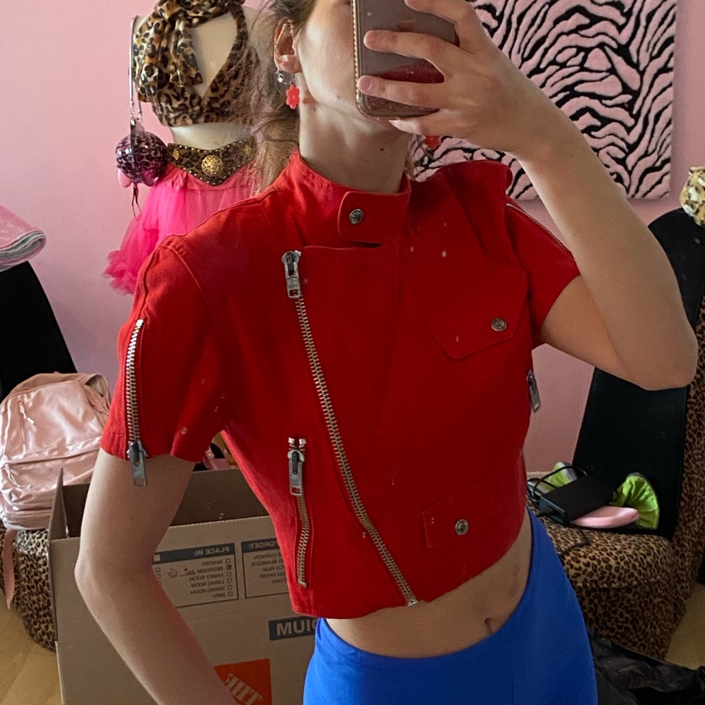vintage red Santana Canada top